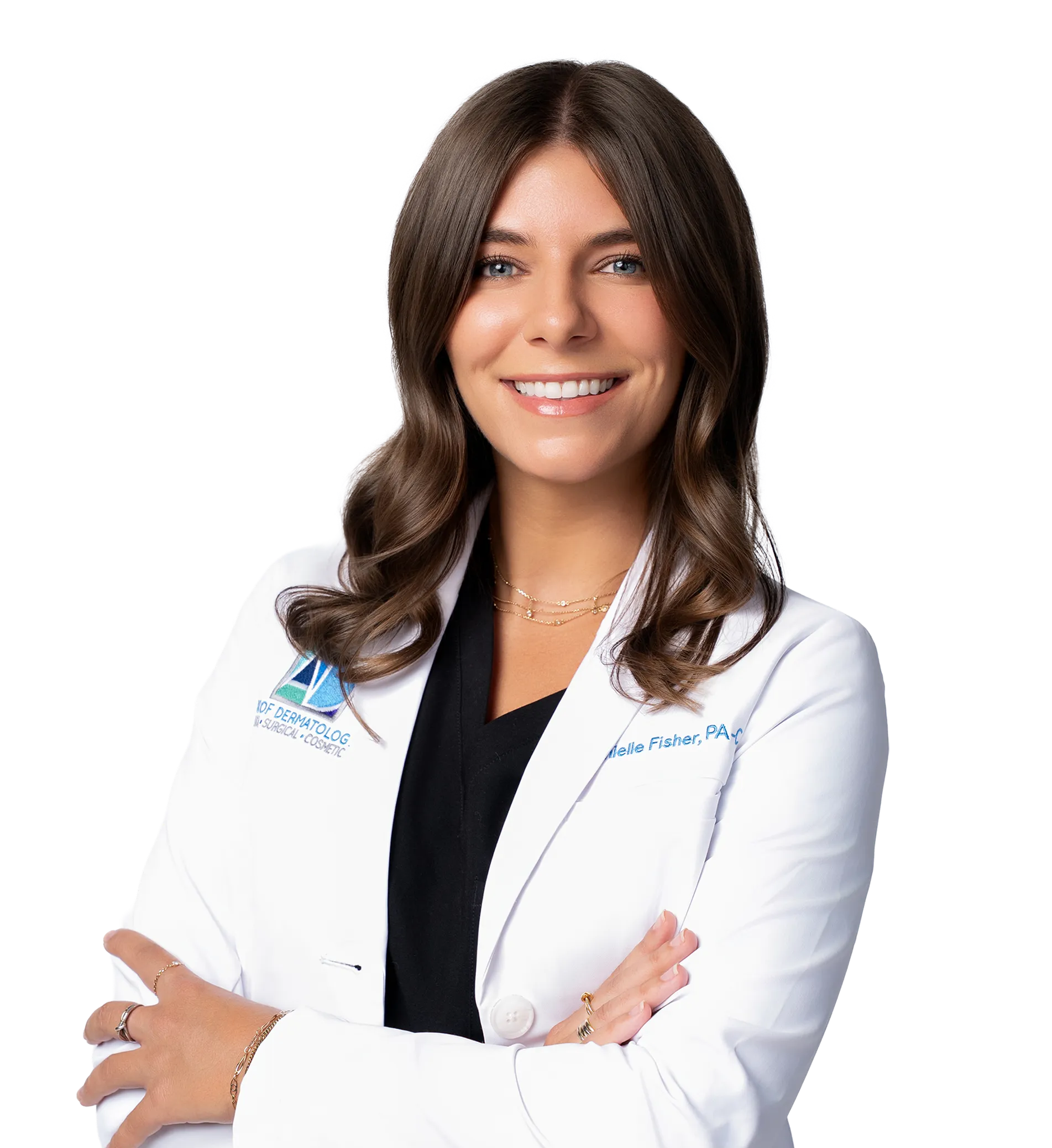 Silhouette of a dermatologist or medical professional, representing expert skin care and dermatology services.