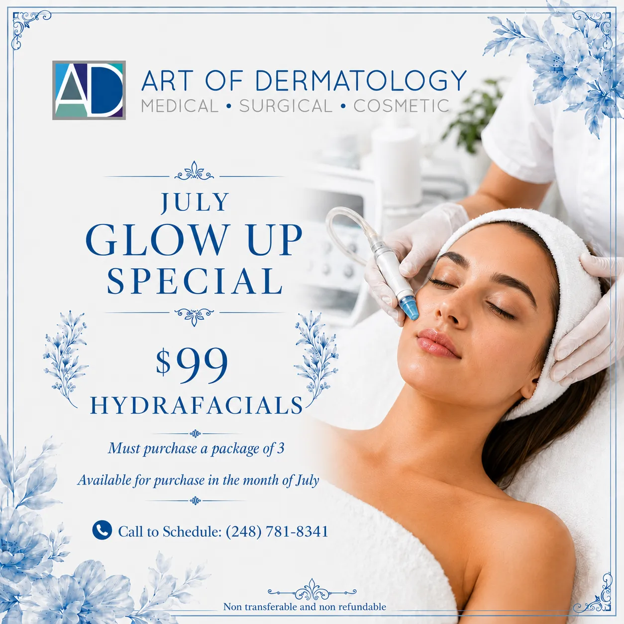 July Glow Up Special - $99 Hydrafacials
