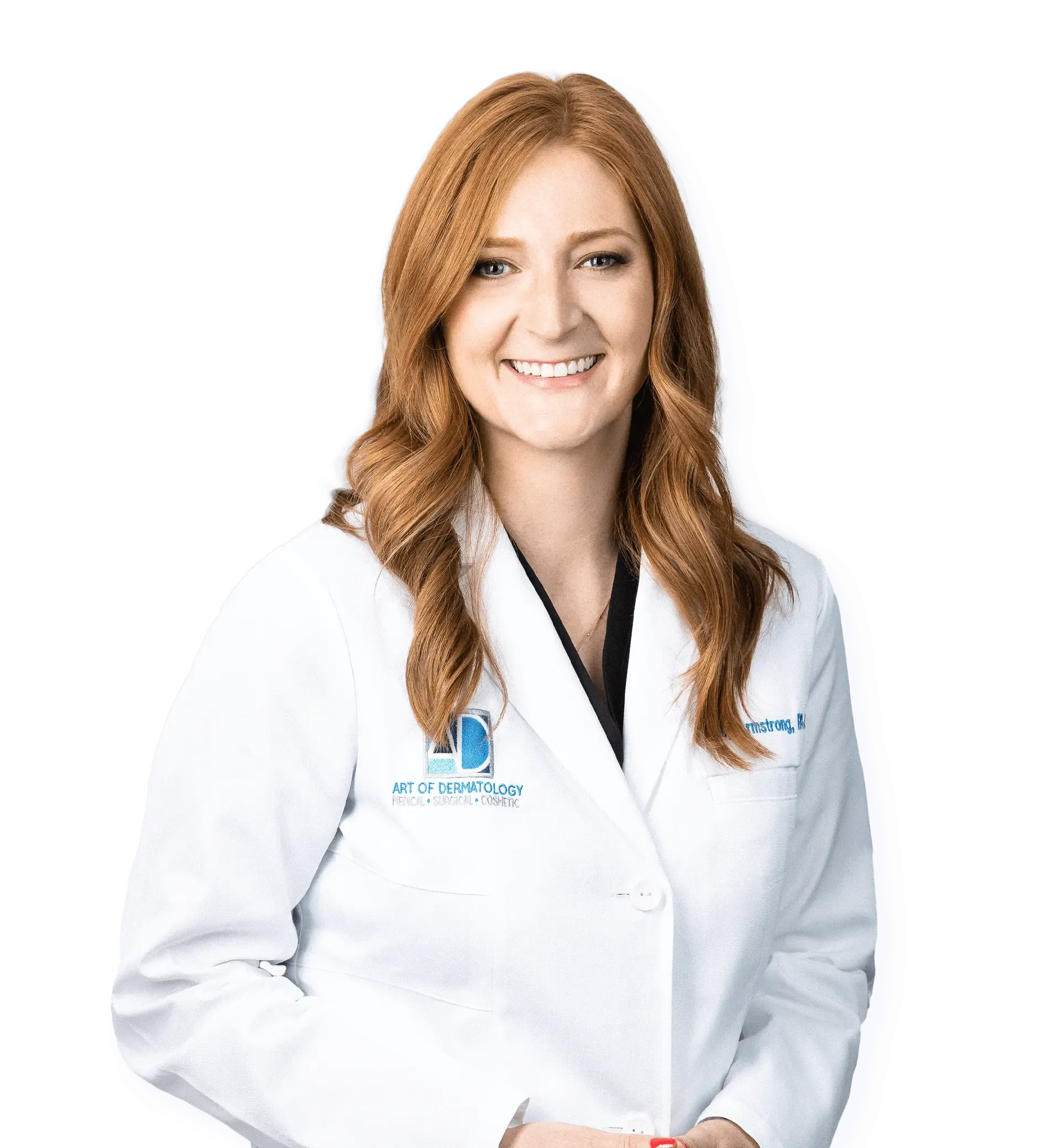 Dermatology specialist in a white coat at a skincare clinic, providing expert medical and cosmetic skin treatments.