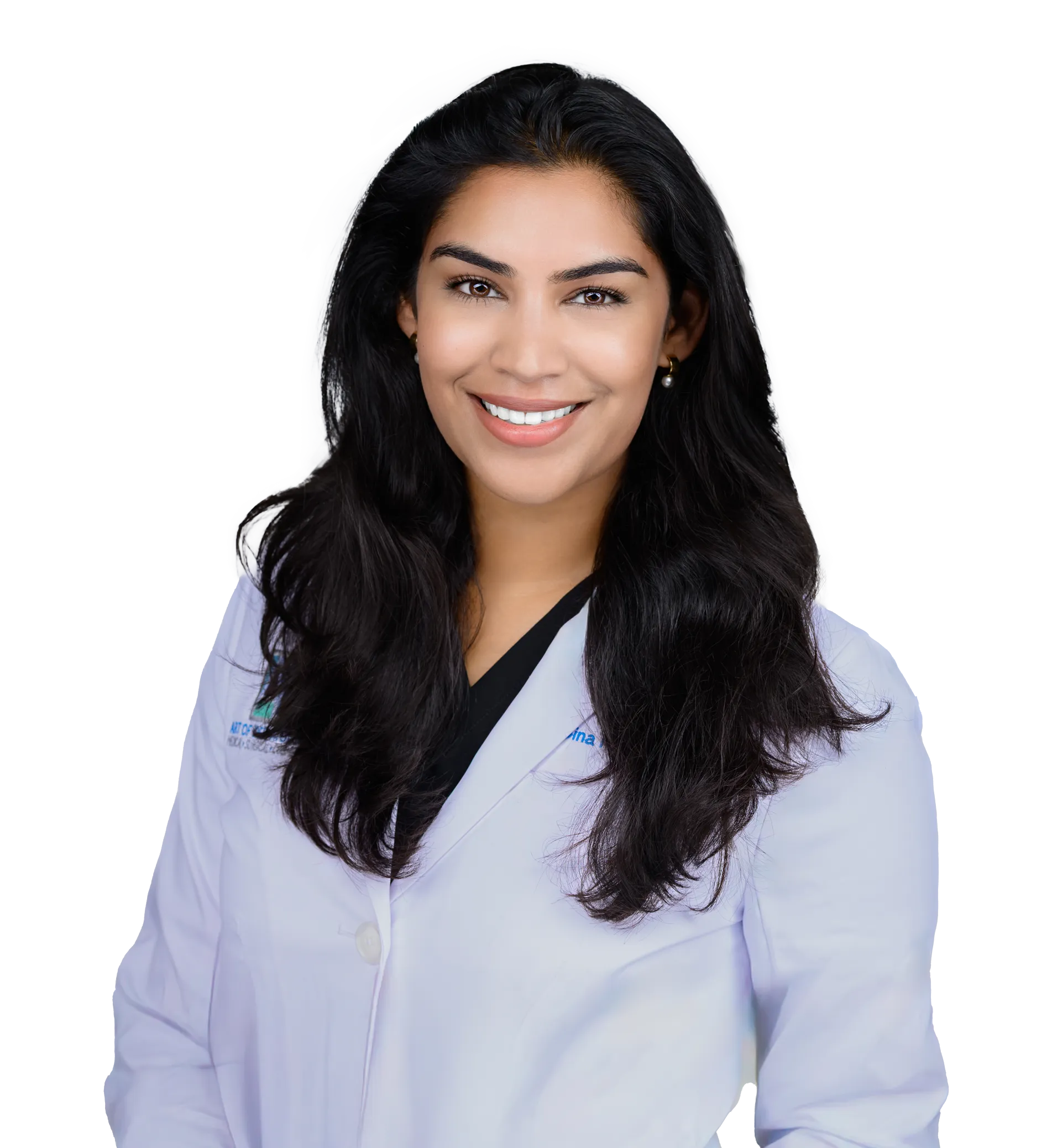 Silhouette of a dermatologist or medical professional, representing expert skin care and dermatology services.